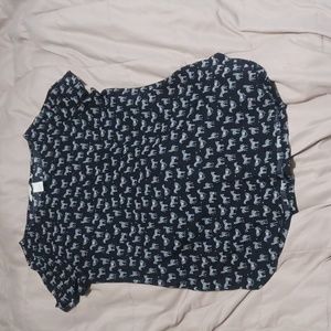 H&M black zebra t shirt small